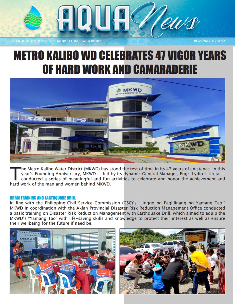 MKWD CELEBRATES 47 VIGOR YEARS OF HARD WORK AND CAMARADERIE