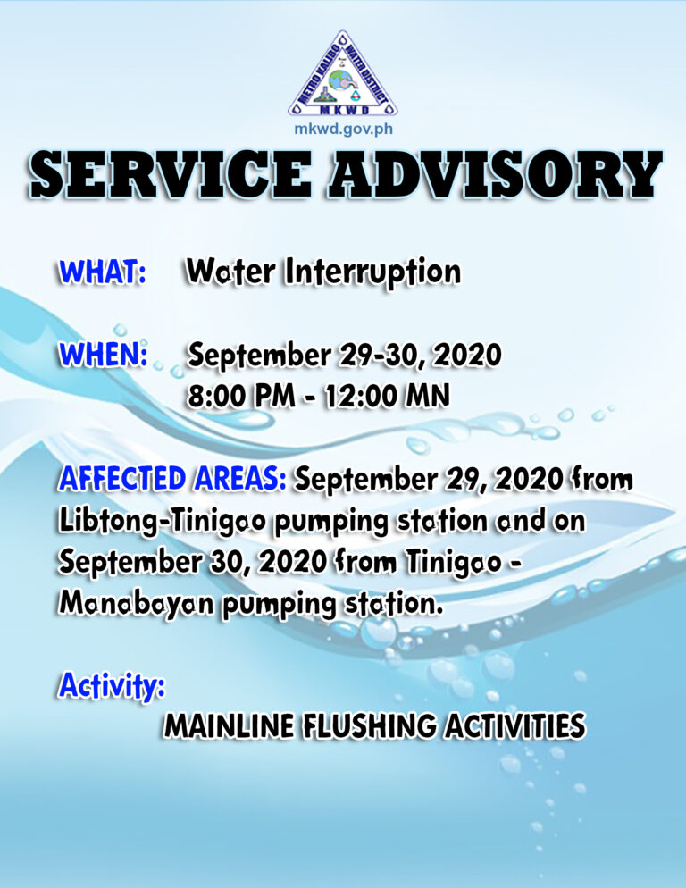 Mainline Flushing Activities (09-29-20)